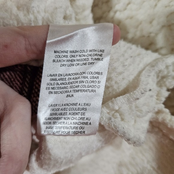 Wrangler Retro Women's Retro Western Boyfriend Sherpa Jacket Size Medium Shacket - Picture 6 of 7